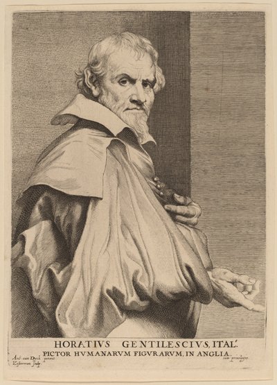 Orazio Gentileschi tekijältä Lucas Emil Vorsterman after Sir Anthony van Dyck