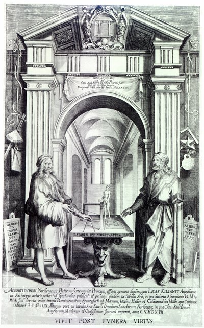 Kunnianosoitus Durerille, noin 1628 tekijältä Lucas Kilian