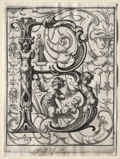 Uusi ABC-vihkonen: B, 1627. tekijältä Lucas Kilian