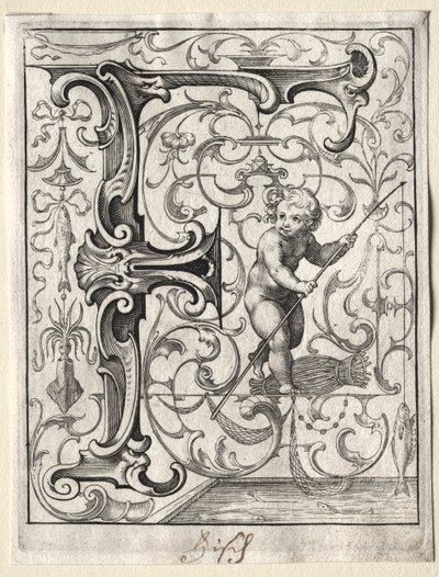 Uusi ABC-vihkonen: F, 1627. tekijältä Lucas Kilian