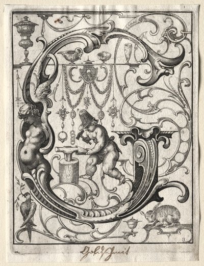 Uusi ABC-vihkonen: G, 1627. tekijältä Lucas Kilian