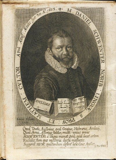Daniel Schwenterin muotokuva 1585-1636 tekijältä Lucas Kilian