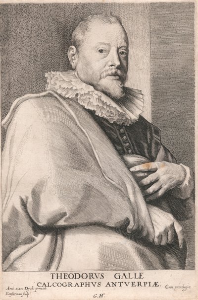 Theodore Galle, kaivertaja Antwerpenistä tekijältä Lucas Vorsterman