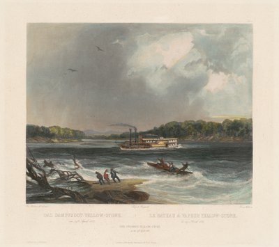 Steamer Keltainen kivi tekijältä Lucas Weber after Karl Bodmer