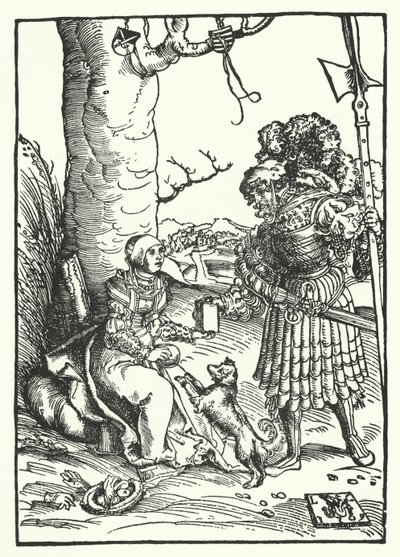 David ja Abigail (kaiverrus) tekijältä Lucas the Elder (after) Cranach