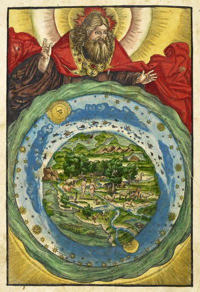 Puupiirros Eedenin puutarhasta - ""Bibliasta, eli koko Pyhän Raamatun saksalaisesta kirjoituksesta. mart Luth."" Wittemberg: painanut Hans Lufft tekijältä Lucas the Elder Cranach