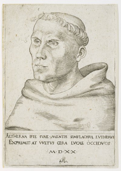 Martin Luther, Rintakuva kolmen neljänneksen näkökulmasta tekijältä Lucas the Elder Cranach