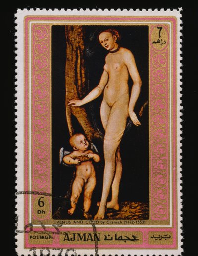 Postimerkki Kuuluisia maalauksia (Nudes) sarja tekijältä Lucas the Elder Cranach