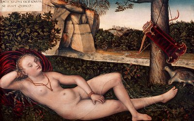 Makaava Diana, kirjoittanut Lucas Cranach Vanhin (1472-1553) tekijältä Lucas the Elder Cranach