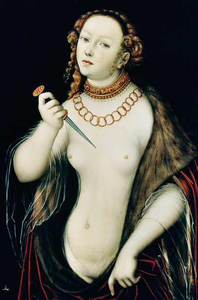 Lucretian itsemurha tekijältä Lucas the Elder Cranach