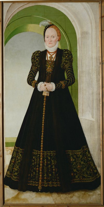 Tanskan Anna (öljy kankaalle) tekijältä Lucas the Younger Cranach
