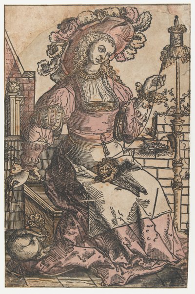 pyörivä nainen tekijältä Lucas van Leyden (attributed to)