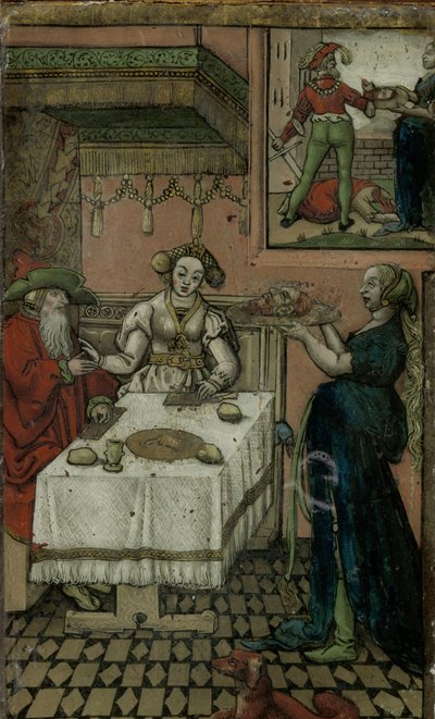 Salome Johannes Kastajan pään kanssa tekijältä Lucas van Leyden (manner of)