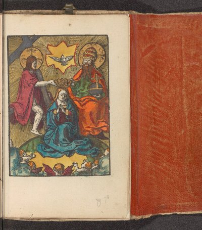 Coronació de Maria Stupid Passion (títol de la sèrie) acabat tekijältä Lucas van Leyden (workshop of)