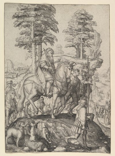 Abigail ennen Daavidia, n. 1507. tekijältä Lucas van Leyden