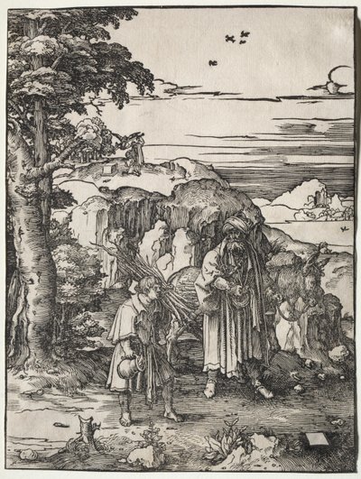 Abraham uhraa Iisakin tekijältä Lucas van Leyden