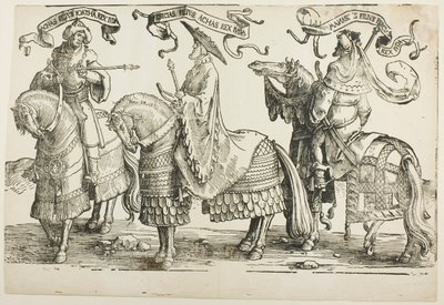 Ahas, Hiskia, Manasses, levy neljä, Israelin kahdestatoista kuninkaasta tekijältä Lucas van Leyden