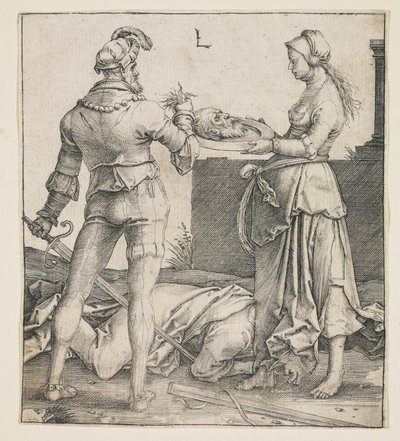 Pyhän Johannes Kastajan pään mestaus, 1513 tekijältä Lucas van Leyden