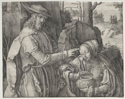 Kristus puutarhurina ilmestyy Pyhälle Maria Magdalenalle tekijältä Lucas van Leyden