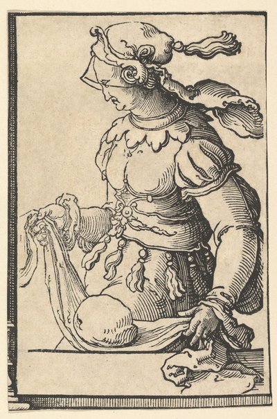 Cumean Sibyl, sarjasta Sibyls, n. 1530. tekijältä Lucas van Leyden