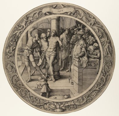Kristuksen liputus The Round Passion (sarjan nimi) tekijältä Lucas van Leyden
