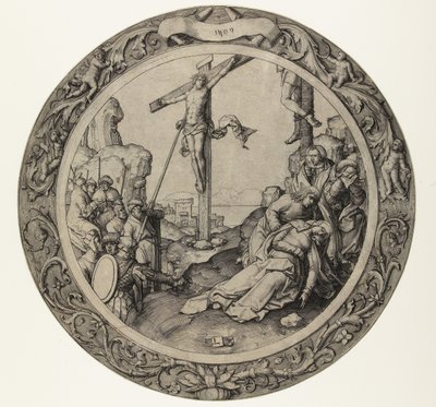 Ristiinnaulitseminen The Round Passion (sarjan nimi) tekijältä Lucas van Leyden