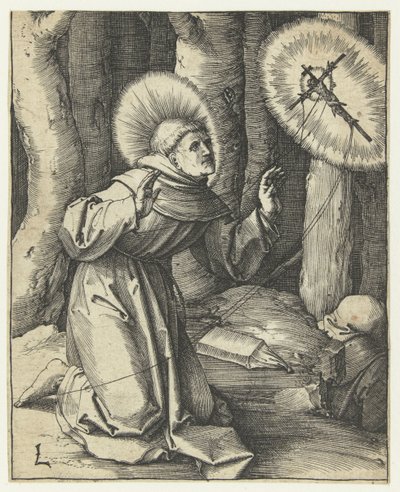 Pyhän Franciscuksen leimautuminen tekijältä Lucas van Leyden
