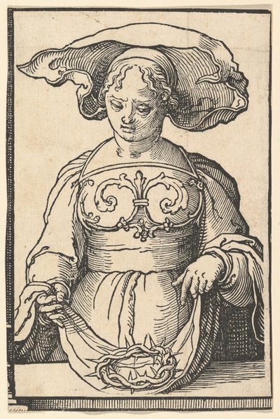 Delphic Sibyl, sarjasta Sibyls, n. 1530. tekijältä Lucas van Leyden