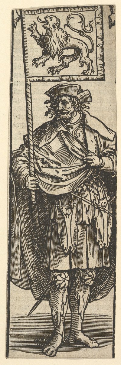 Dirk Hollannin ensimmäinen kreivi, 1517. tekijältä Lucas van Leyden