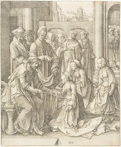 Esther ennen Ahasverusta tekijältä Lucas van Leyden