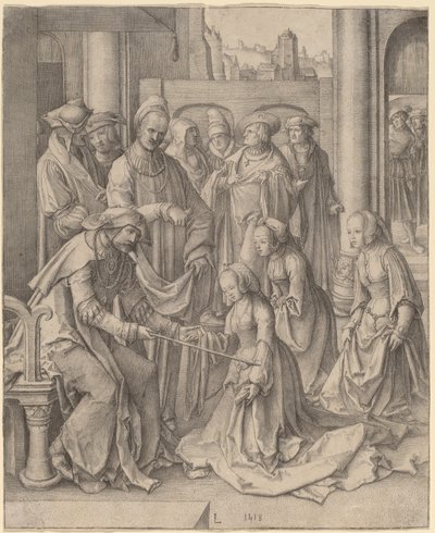 Ester ennen Ahasverusta tekijältä Lucas van Leyden