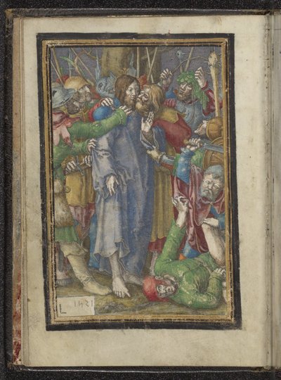Kristuksen vankeus Passion of Christ (sarjan nimi) tekijältä Lucas van Leyden