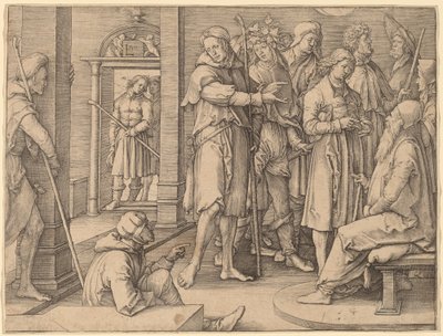 Joosef tulkitsee unelmansa Jaakobille tekijältä Lucas van Leyden