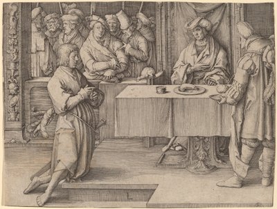 Joosef tulkitsee faraon unia tekijältä Lucas van Leyden