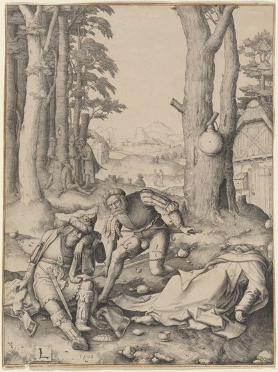 Mahomet ja munkki Sergius tekijältä Lucas van Leyden