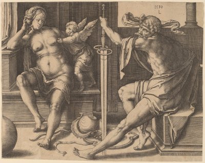 Mars, Venus ja Cupid tekijältä Lucas van Leyden