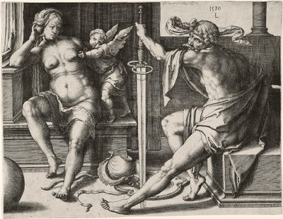 Mars, Venus ja Cupid tekijältä Lucas van Leyden
