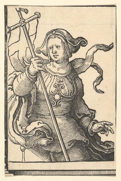 Phrygian Sibyl, sarjasta Sibyls, n. 1530. tekijältä Lucas van Leyden