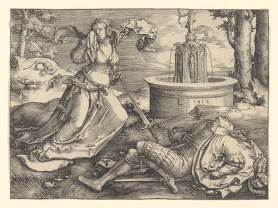 Pyramus ja Thisbe, 1514 tekijältä Lucas van Leyden