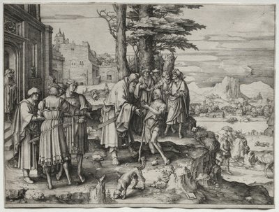 Tuhlaajapojan paluu, n. 1510. tekijältä Lucas van Leyden
