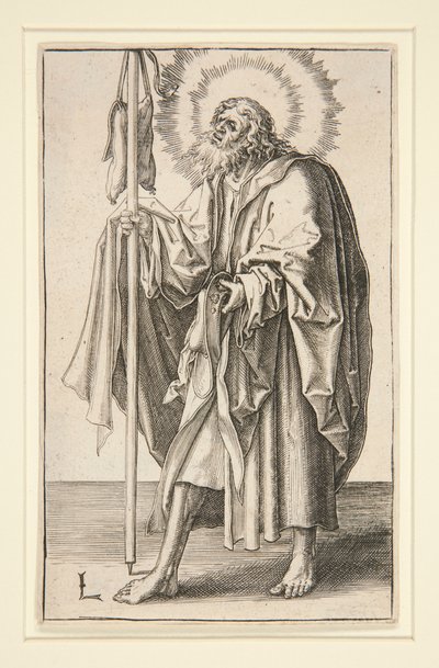 Pyhä Jaakob Suurempi (tai Vanhin) sarjasta: Kristus ja apostolit tekijältä Lucas van Leyden