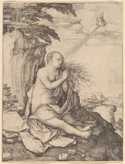 Pyhä Maria Magdaleena autiomaassa tekijältä Lucas van Leyden