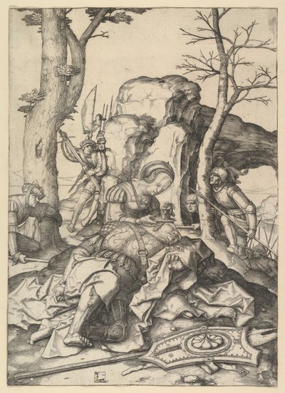Simson ja Delilah, n. 1507. tekijältä Lucas van Leyden