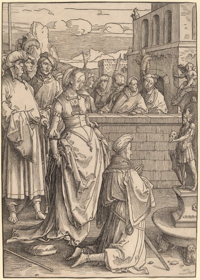 Salomonin epäjumalanpalvelus tekijältä Lucas van Leyden