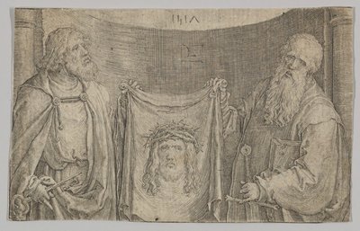 Sts. Pietari ja Paavali Vernikkelin kanssa, 1517. tekijältä Lucas van Leyden