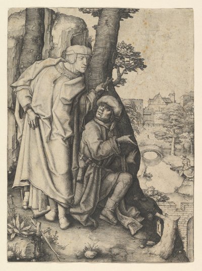 Susanna ja kaksi vanhinta, n. 1508. tekijältä Lucas van Leyden