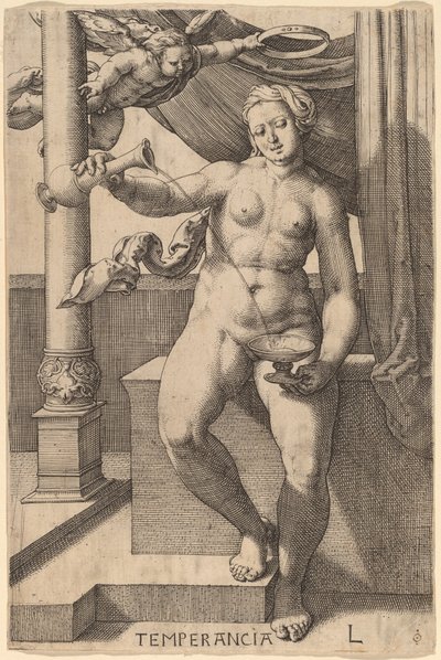 Temperancia (Temperance) tekijältä Lucas van Leyden