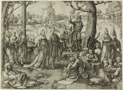Pyhän Maria Magdaleenan tanssi tekijältä Lucas van Leyden