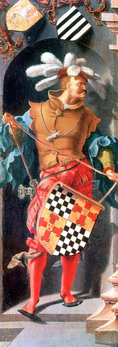 Jerikon sokean miehen paraneminen, yksityiskohta, 1531 tekijältä Lucas van Leyden