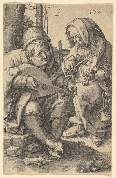 Muusikot, 1524. tekijältä Lucas van Leyden